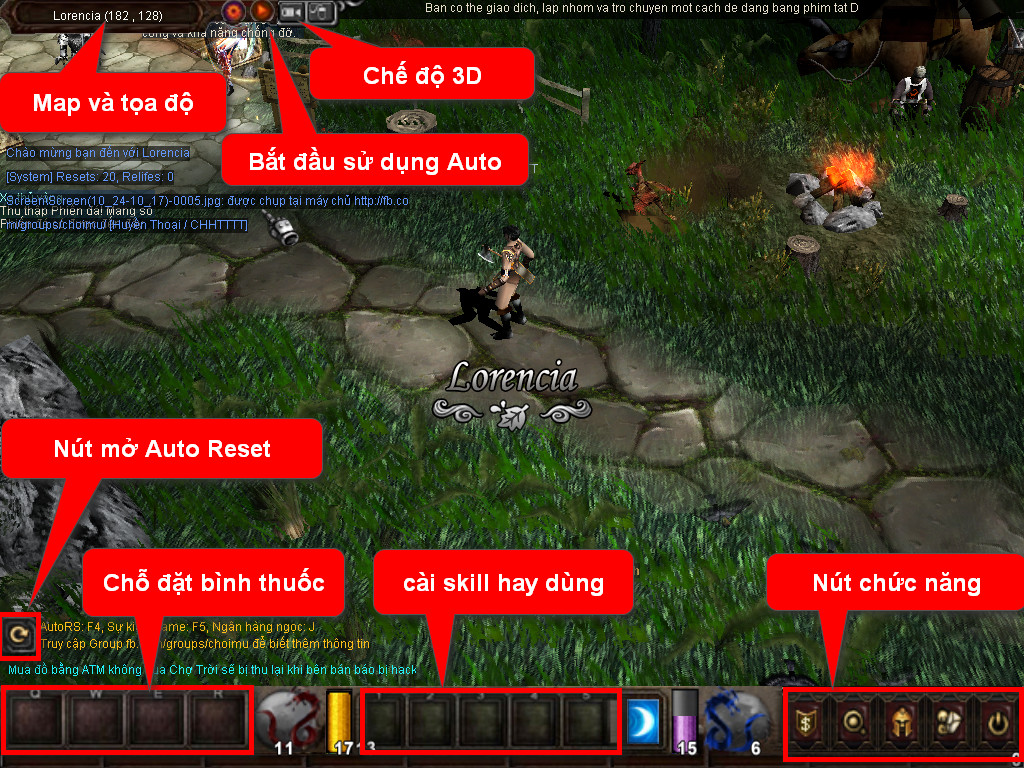 Chức năng chính của Game MU Đấu Trường